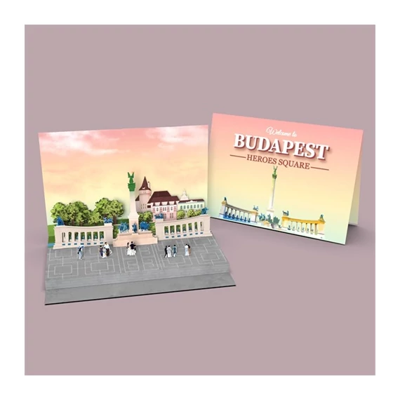 Képeslap pop-up Hősök tere